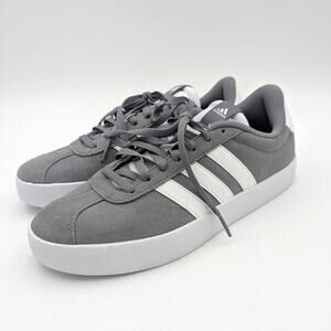 Adidas VL Court 3.0 Men's Athletic Sneaker Shoes Gray/White Size US8 EU41 1/3